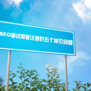 SEO面试需要注意的五个常见问题